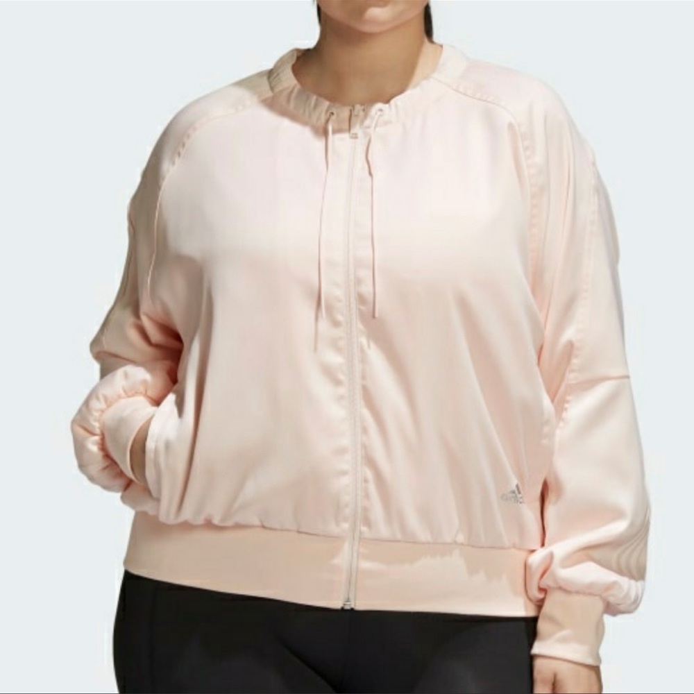 Adidas plus size glam bomber jacket